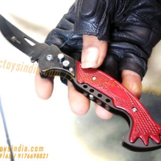 F881 Double Safety Automatic Folding Knife Button Operated Blade