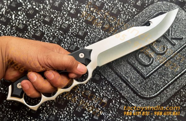 / Removable Hard Fibre Handle Scales / Spiked Knuckle Knife Tactoys India