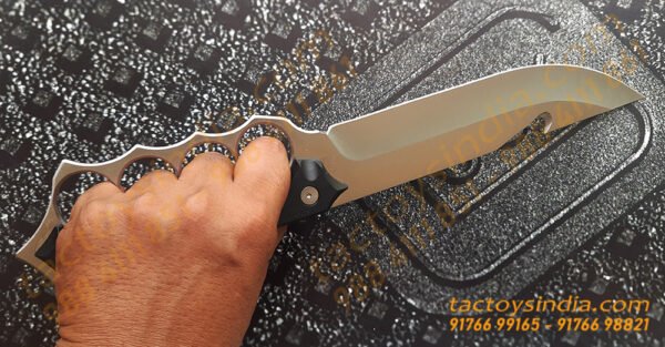 / Removable Hard Fibre Handle Scales / Spiked Knuckle Knife Tactoys India