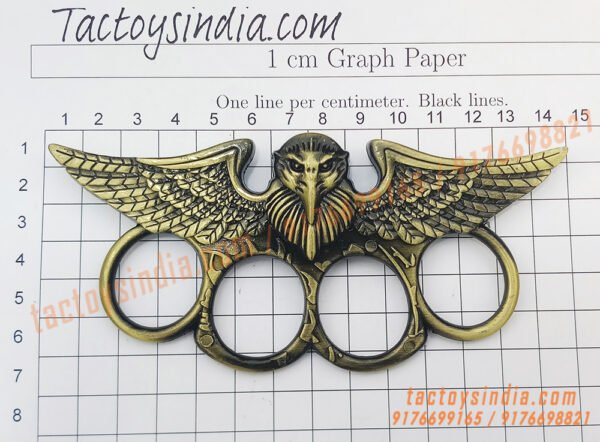 Copper-Hawk-with-Big-Open-Wings-Knuckle-Duster-Large-Finger-Rings-Vintage-Themed-punch-India