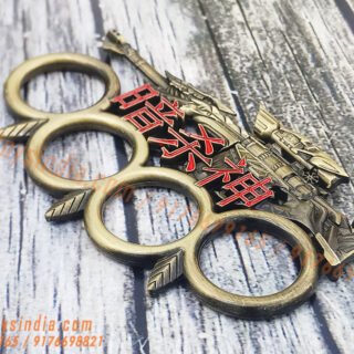 Sniper-Rifle-Chinese-Text-Knucks-Copper-Colour-Latest-Design-Fist-Knuckle-Duster-Fighter
